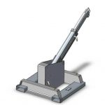 Machineal cố định đính kèm xe ngựa gắn cần cẩu jib